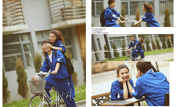 婚纱照到手相册排版很满意韩式校园风- 结婚论坛_装修图片