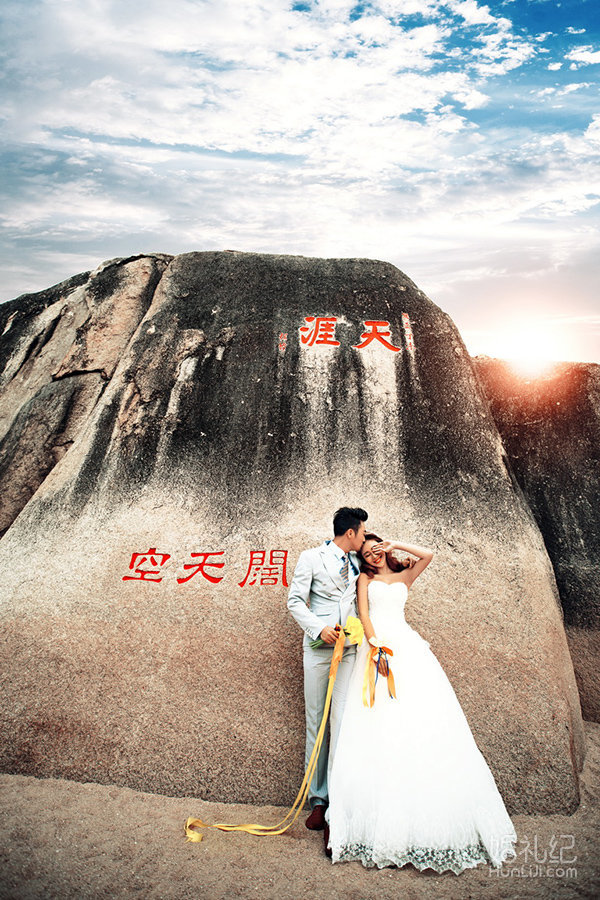 爱度旅拍>三亚天涯海角系列婚纱摄影效果图【婚礼纪】
